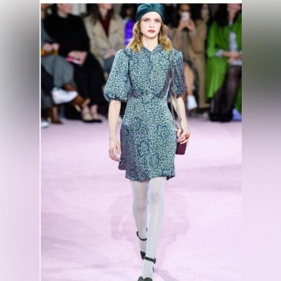 NWT Kate Spade Runway Collection Flair Flora Devore Mini Dress size 4 - Picture 9 of 10